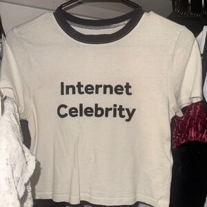 Urban Outfitters Internet Celebrity White Tee